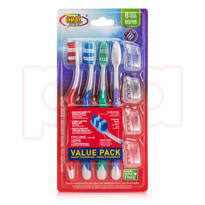 68006, Oral Fusion Toothbrush 8PK Xtreme Med, 191554680067