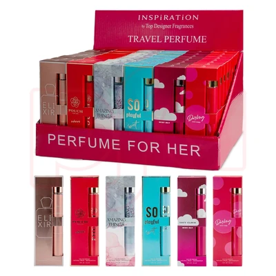 88898, Women's Eau de Parfum 1.18 oz/ 35 ml, 6 Scents Amazing Things/Darling Newyork/Elixir/Pouch For Her/Soft Cloud Ruby Sky/So Playful Travel Set - United Scents, 191554891258