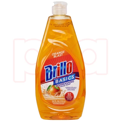 BB-28090, Brillo Dish Liquid 24oz Orange, 810020280906
