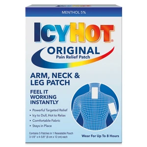 ICYHOT-ANL5, Icy Hot Orginal Patch 5 Count Arm Neck & Leg