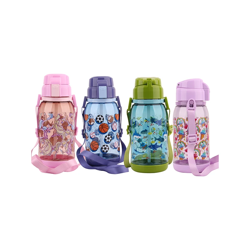 Splash Plastic Bottle Kids 22oz Flip Cap w/ Necklace