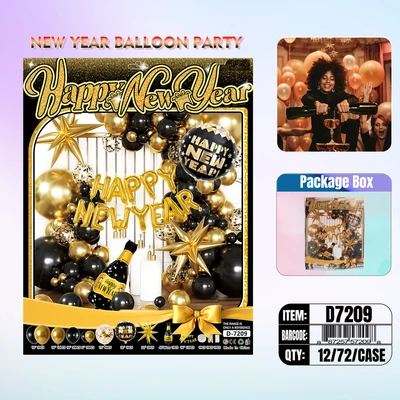 D7209, New Year Party Balloon Set, 887257572098