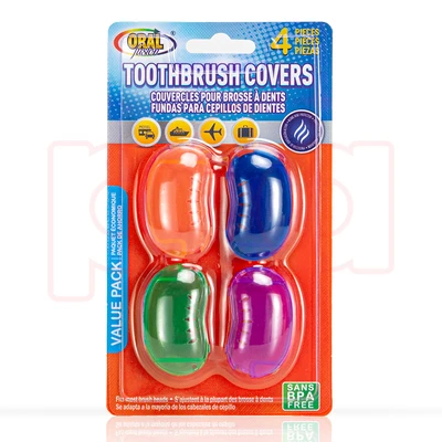 68050, Oral Fusion Toothbrush Head Cover 4PK, 191554680500