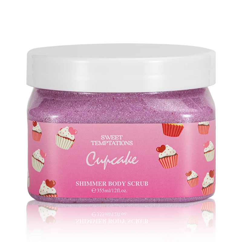 Women's Shimmer Body Scrub 12oz/355ml CUPCAKE