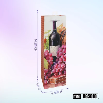 BG5018, General Bottle Bags Ast.4-Styles 4.7"x3.5"x13.8", 887257150395