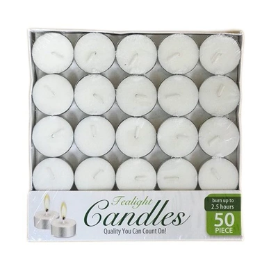 48201, Candle Tealight 50PK Box, 191554482012