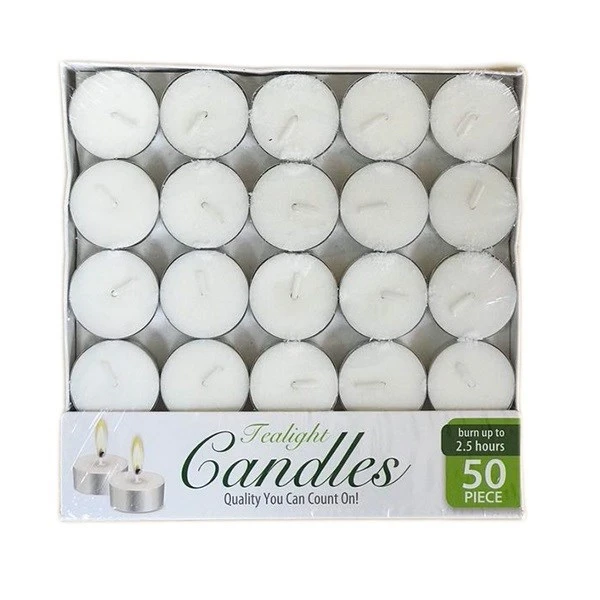 48201, Candle Tealight 50PK Box, 191554482012
