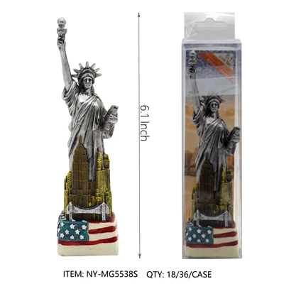 NY-MG5538S, STATUE OF LIBERTY Silver (6.10"), 887257955389