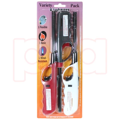 J27548, Max Light 3 Pack Assorted BBQ Lighters, 605369002759