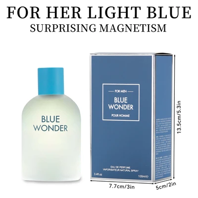 88210, Eau de Parfum 3.4 oz/100 ml Blue Wonder for Men - United Scents, 191554882102