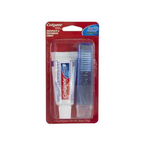 CTB-SET85, Colgate Toothpaste&Travel Toothbrush (.85oz), 655708120897