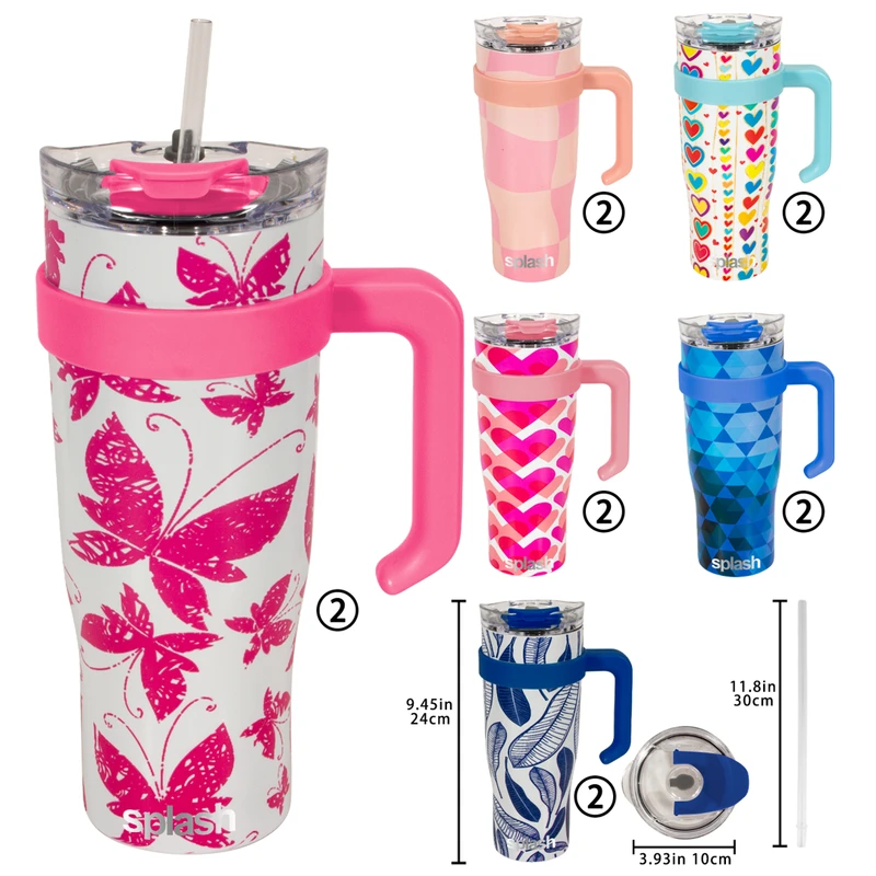 Splash Bottle Stainless Steel Travel Mug 40oz