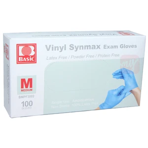 BMPF3002, NBR Nitrile Exam Gloves Size M Blue, 855303008518