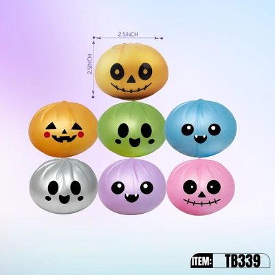 TB339, Halloween Ralex Squishy Dumplings Metallic  Color  3.35", 887258013392