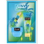 89537, Women's  3pcs Mini Set  COCONUT  8ml EDP 50ml Body Lotion 30ml Body Butter, 191554895379