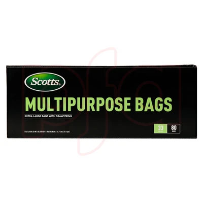 ST-30212, Drawstring Trash Bag Flex 33 Gal 80CT Black - Scotts, 191554302129