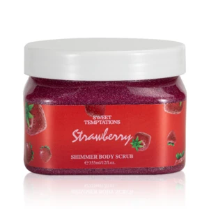 89506, Women's Shimmer Body Scrub 12oz/355ml  STRAWBERRY, 191554895065