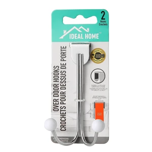 45107, Ideal Home 1PK Over Door Hook, 191554451070