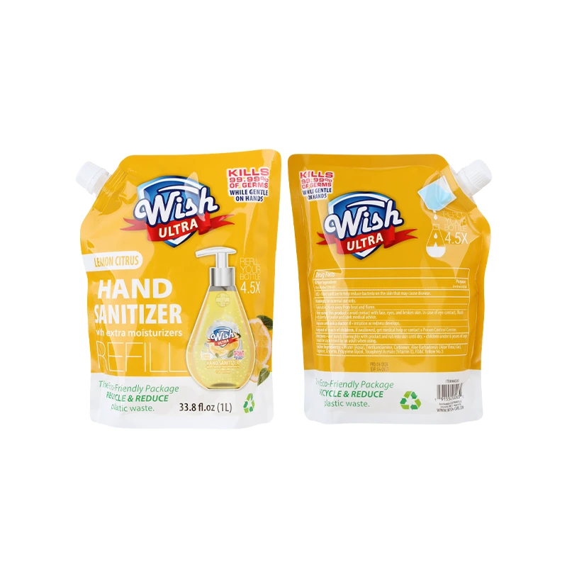 Wish Ultra Hand Sanitizer Refill 33.8oz Lemon Citrus