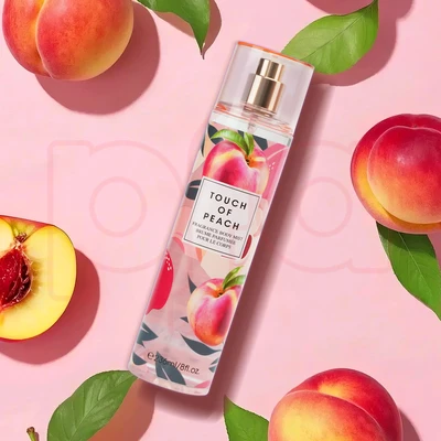 88624, Fragrance Body Mist 8 oz/236 ml Touch Of Peach for Women - United Scents, 191554886247