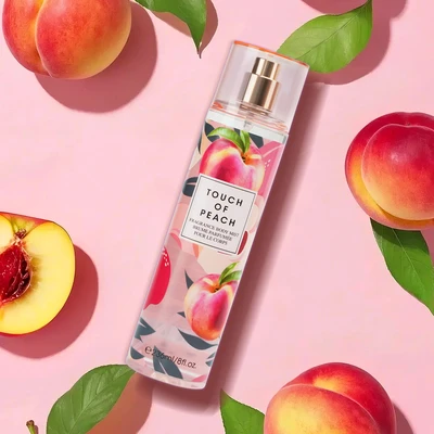 88624, Fragrance Body Mist 8 oz/236 ml Touch Of Peach for Women - United Scents, 191554886247