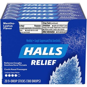 HAL9ML, Halls 9pc Mentho-Lyptus USA, 312546629707