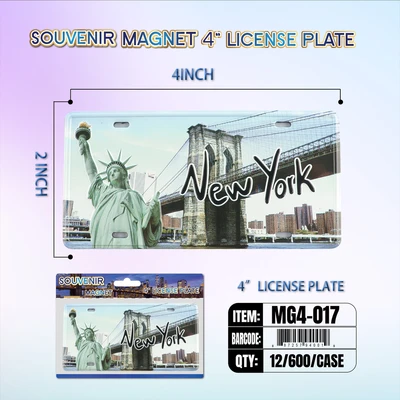 MG4-017, License Plate Magnet  4“x2", 887257940019