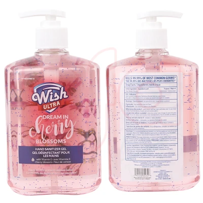 60232, Wish Hand Sanitizer 16.9oz Advance Pump Cherry Blossoms, 191554602328