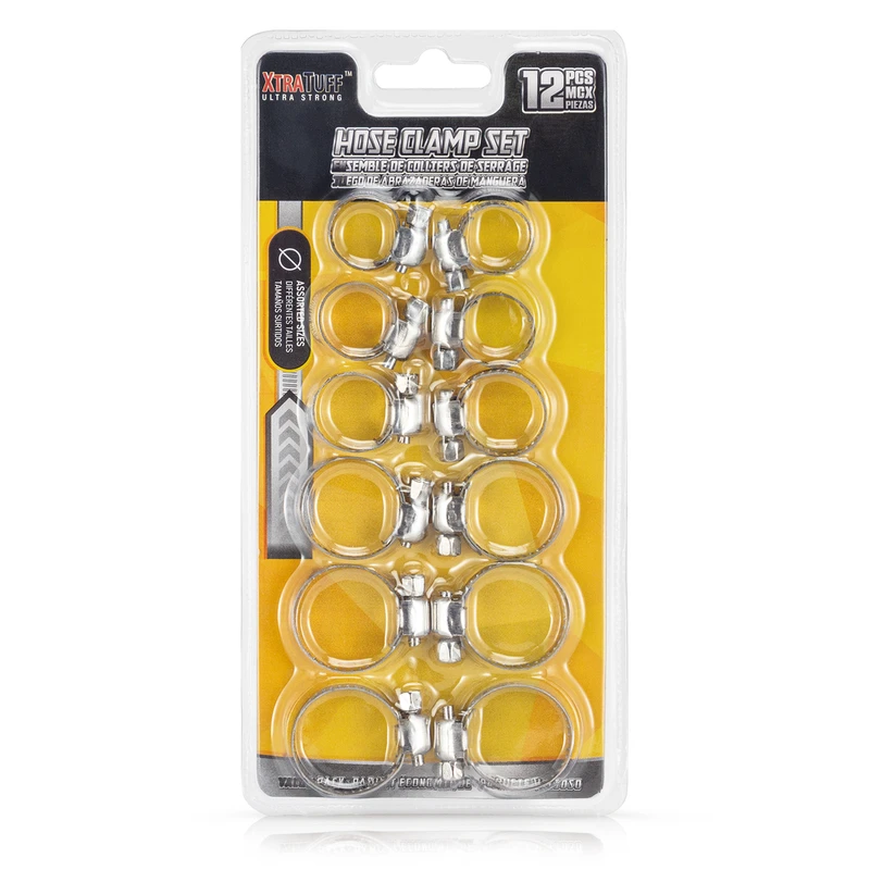 Assorted Hose Clamps 15-33mm 12PC SET
