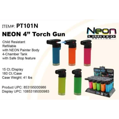 PT101N, EAGLE TORCH 4'NEON SOFT TOUCH SIDE TORCH 15/180, 853195000986