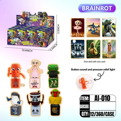 1992-2025C, Fashion Brainrot Light Up 6 Style Assorted 12/DP 360/CS, 1992-2025C