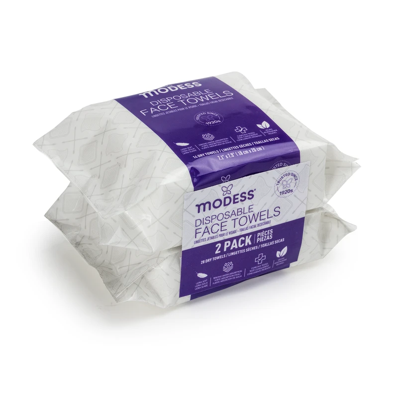 Modess facial towels - 14pc per pack - 28CT total