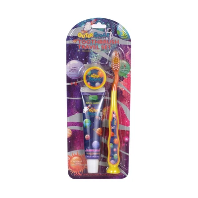 68033, Oral Fusion Kids Outer Space Oral Care 3PK Set With Toothpaste, 191554680333