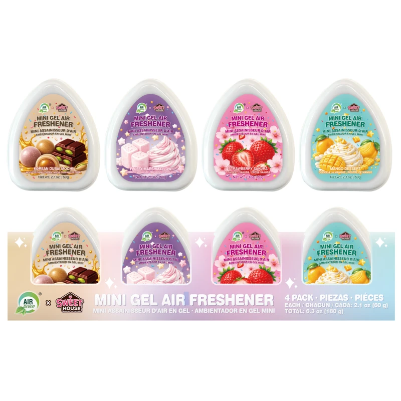 Air Fusion Mini Adjustable Gel Air Freshener 60g*4