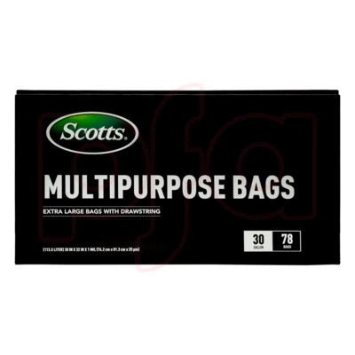ST-30209, Drawstring Trash Bag Flex 30 Gal 78CT Clear Blue - Scotts, 191554302099