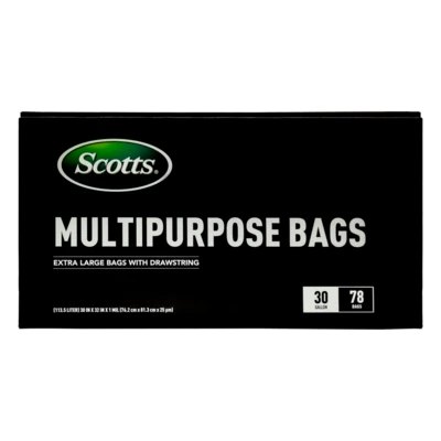 ST-30209, Drawstring Trash Bag Flex 30 Gal 78CT Clear Blue - Scotts, 191554302099