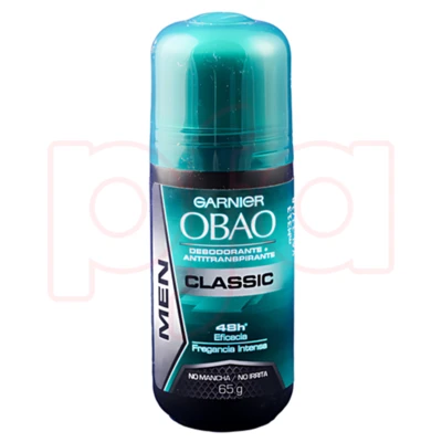 ODM65C, Obao Roll On Desodorante 65g for Men Classic, 7501027286017