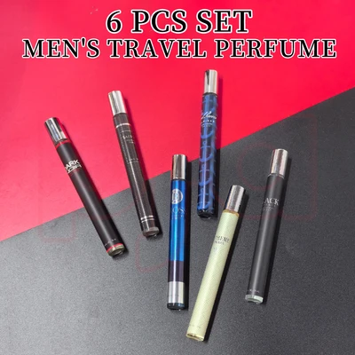 88815, Men's Eau De Toilette Cologne Set 1.18 oz/ 35 ml, 6 Scents Black Intense/Bross/Cool Breeze Mariner/Dark Noir/Extreme/Salvang Travel Set - United Scents, 191554882591