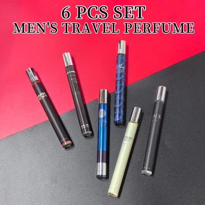 88815, Men's Eau De Toilette Cologne Set 1.18 oz/ 35 ml, 6 Scents Black Intense/Bross/Cool Breeze Mariner/Dark Noir/Extreme/Salvang Travel Set - United Scents, 191554882607