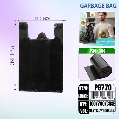 P8770, Shopping Bags 100Pk 700/CS Size:24"x36", 887257287701