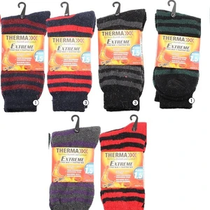 12204, Thermaxxx Winter Thermal Socks Ladies Stripes, 191554122048