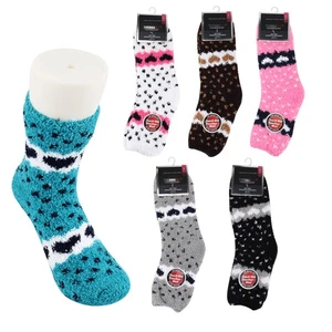 12317, Thermaxxx Fuzzy Socks Hearts, 191554123175