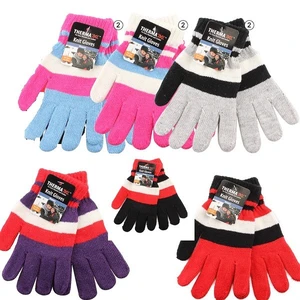 11210, Thermaxxx Winter Knit Glove Ladies Stripes, 191554112100