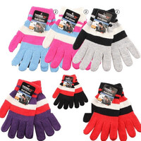 Thermaxxx Winter Knit Glove Ladies Stripes