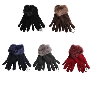 11219, Thermaxxx Winter Fleece Glove Fur Cuff Solid, 191554112193