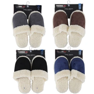 16018, Thermaxxx Men's Slipper w/ Fur Trim, 191554160187