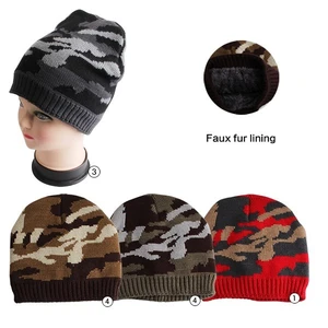 10011, Thermaxxx Winter Hat Camo w/ Faux Fur Lining, 191554100114