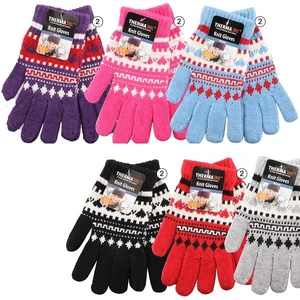 11209, Thermaxxx Winter Knit Glove Ladies Hearts, 191554112094