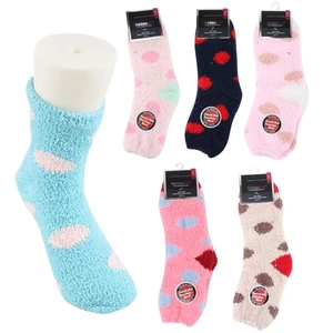 12314, Thermaxxx Fuzzy Socks Dots, 191554123144