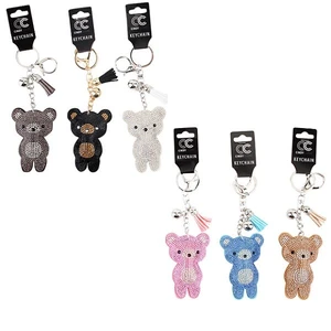 81036, CC Keychain Teddy Bear Bling Stone, 191554810365